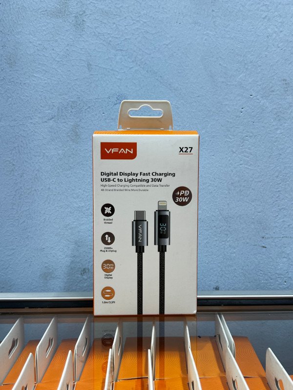 vfan  usb c to lightning data cable